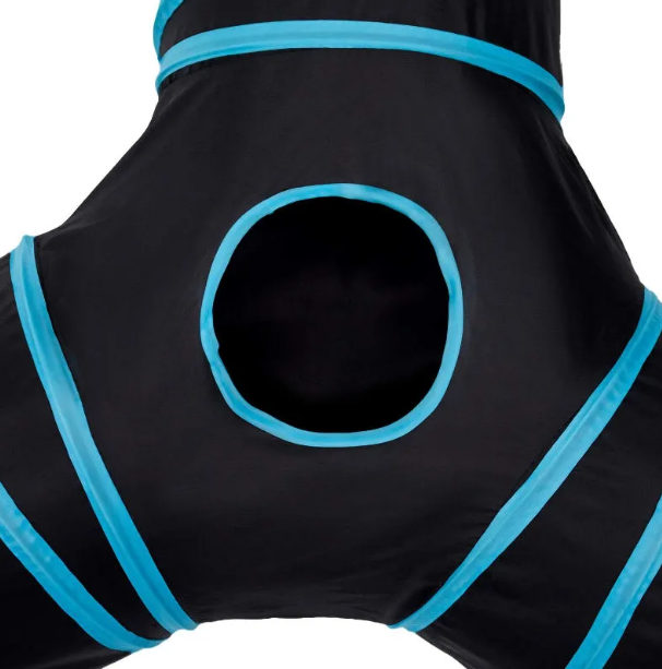 3 Way Collapsible Cat Tunnel Toy With Peek Hole And Ball