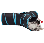 3 Way Collapsible Cat Tunnel Toy With Peek Hole And Ball