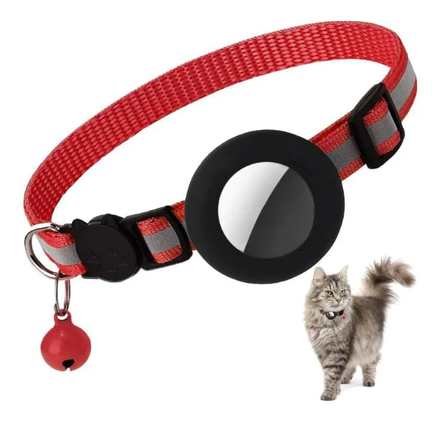 Kitten Collar With Breakaway Buckle And Airtag Holder