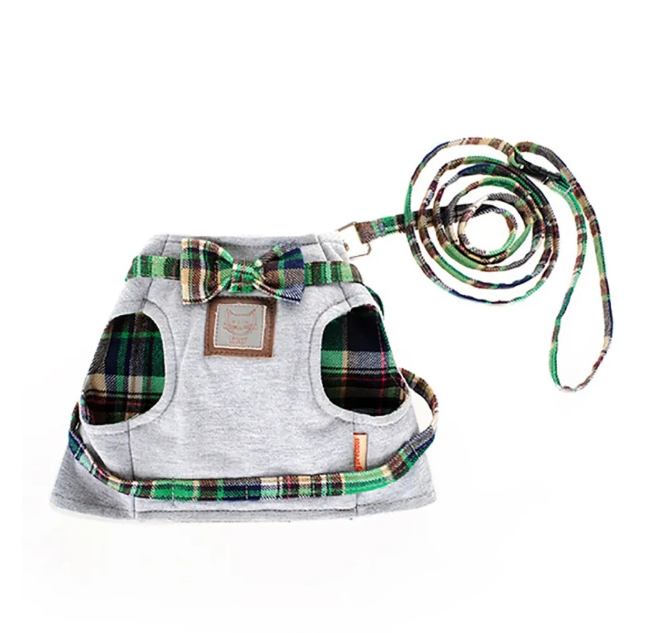 Cat Adjustable Cotton Harness With Leash