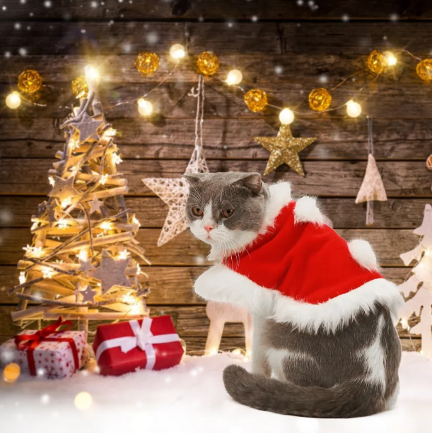 Adjustable Christmas Cloaks For Cats