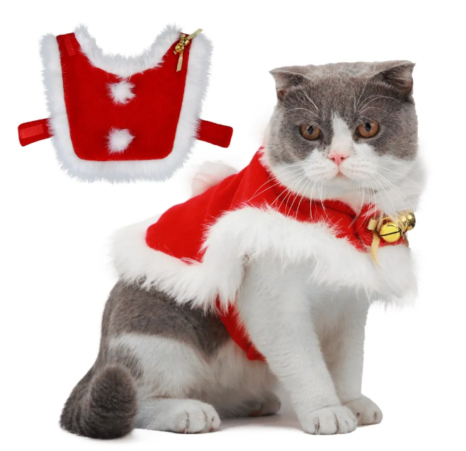 Adjustable Christmas Cloaks For Cats