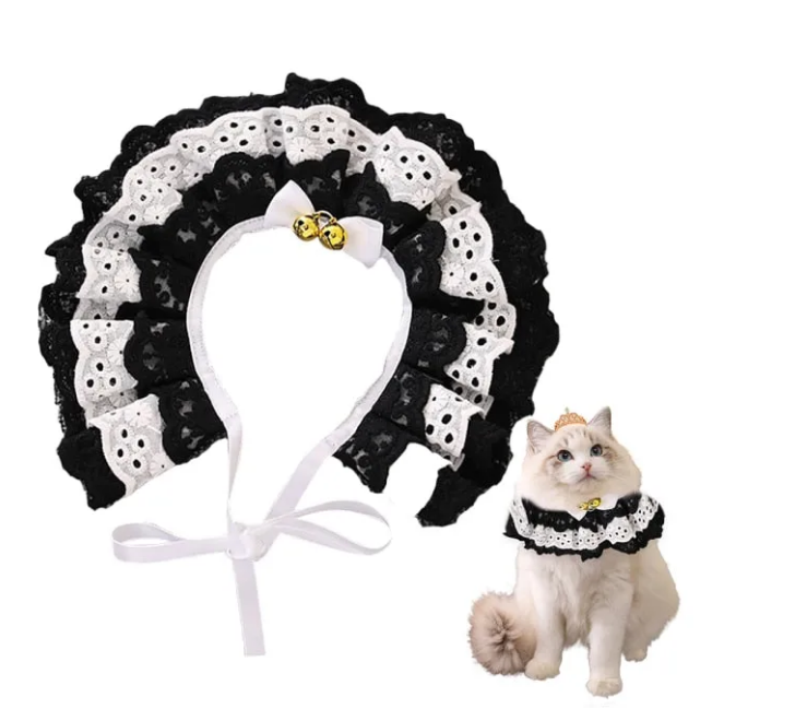 Lace Adjustable Collar For Cat