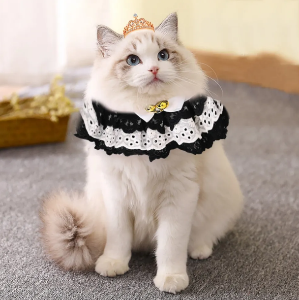 Lace Adjustable Collar For Cat