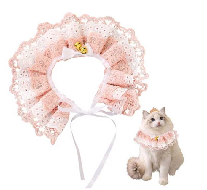 Lace Adjustable Collar For Cat