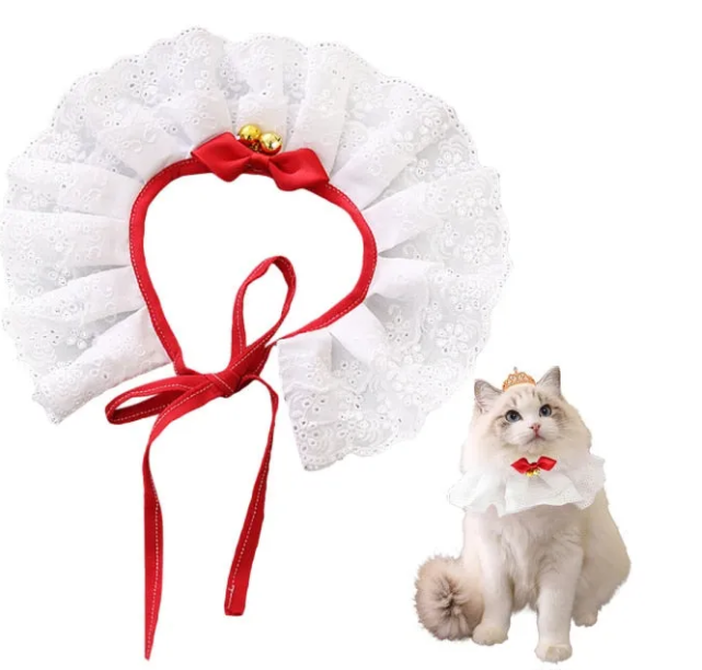 Lace Adjustable Collar For Cat