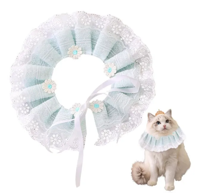 Lace Adjustable Collar For Cat