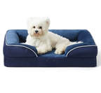 Plush Orthopedic Dog Bed With Bolstered Sides