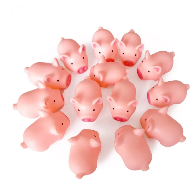20Pcs Squeaking Pig doll Set for Dogs